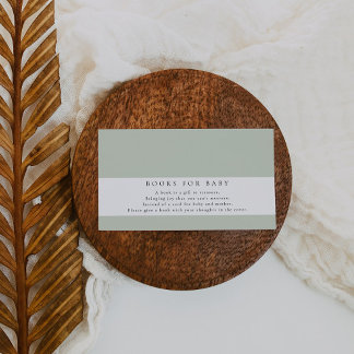 Neutrale Babyduschbücher für Kinder Begleitkarte