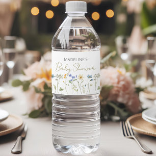 Neutrale Babydusche der Wildblume