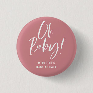Neutrale Babydusche für einfache Kalligraphie Button