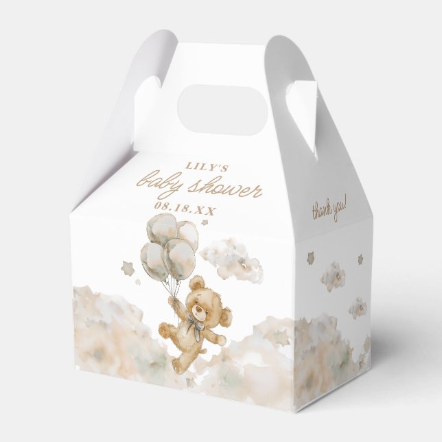 Neutrale Babydusche für niedliches Vorwartegeschle Geschenkschachtel (Vorderseite)