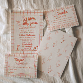 Neutrale Babydusche mit alberner Gänsehaut Einladung