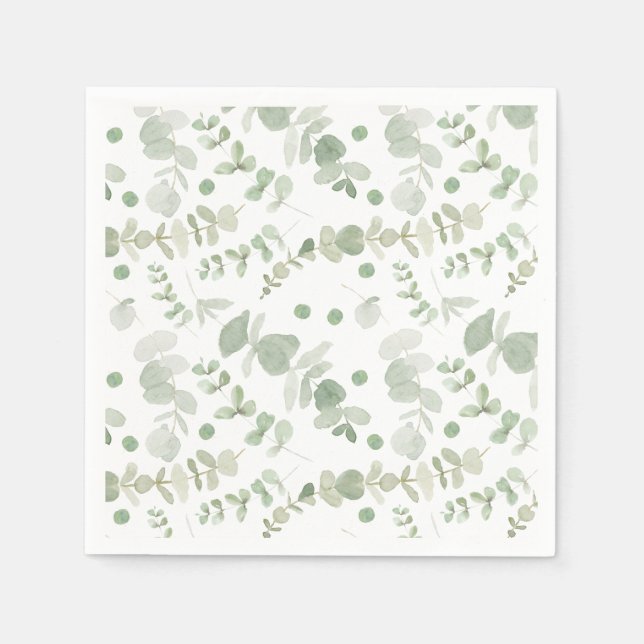 Neutrale Babydusche Napkins Serviette (Vorderseite)