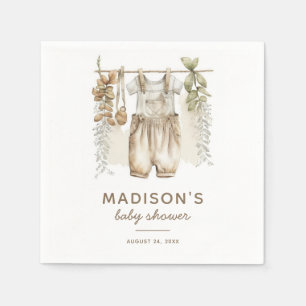 Neutrale Babykleideräume Serviette