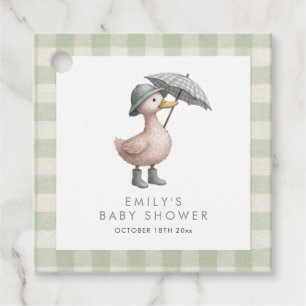 Neutrale Babyparty für kleines Entlein Geschenkanhänger