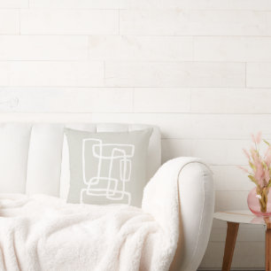 Neutrale Beige + Abstrakte Verbindungsformen Kissen