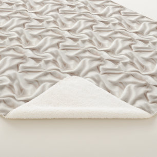Neutrale Beige-, Creme- und Elfenbein-Sherpa-Decke Sherpadecke