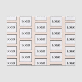Neutrale Beige für Firmenlogo Seidenpapier