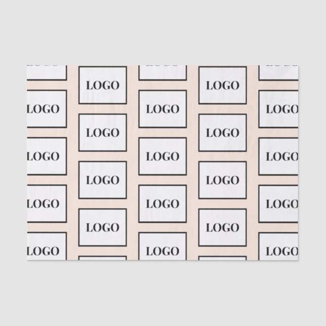 Neutrale Beige für Firmenlogo Seidenpapier (Vorderseite)