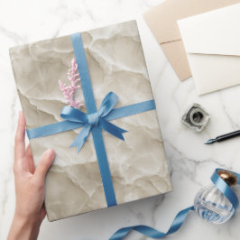 Neutrale Beige Stein Textur Elfenbein Abstraktes M Geschenkpapier