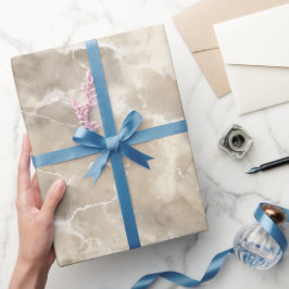Neutrale Beige Stein Textur Elfenbein Abstraktes M Geschenkpapier