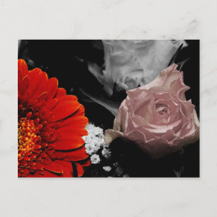 Neutrale Blumenkarte Postkarte