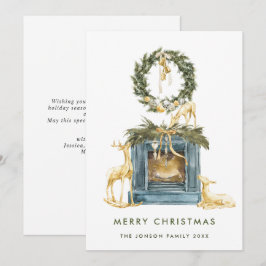 Neutrale Bohemische Weihnachtskomposition Feiertagskarte