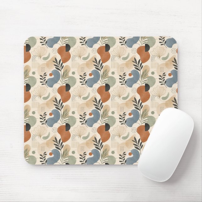 Neutrale Boho-Abstrakt-Mauspad Mousepad (Mit Mouse)