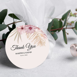 Neutrale Boho-Botanische Hochzeit  Geschenkanhänger