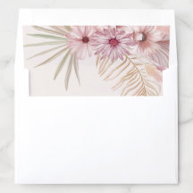 Neutrale Boho-Botanische-Hochzeitsumschlagsausklei