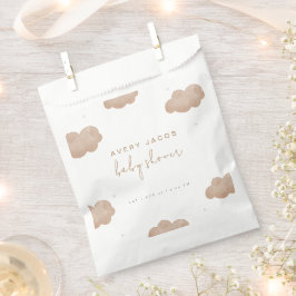 Neutrale Boho Clouds Stars Babydusche Geschenktütchen