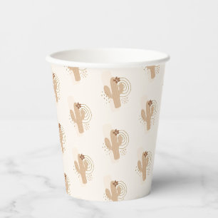 Neutrale Boho Wüstendusche Pappbecher