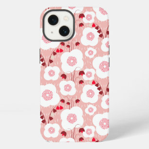 Neutrale Botanik - Klatschmohn rosa iPhone Hülle