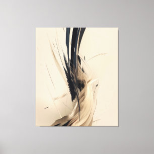 Neutrale Botanische Abstrakte Minimalistische Natu Leinwanddruck
