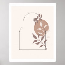 Neutrale botanische Blätter Einfache Bogenreihe