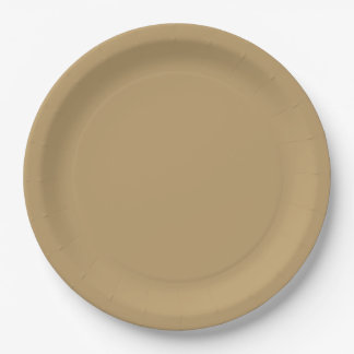 Neutrale braune Papierplatte Pappteller