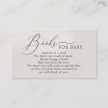 Neutrale Cloud-Baby-Duschbücher für Babykarte