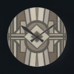 Neutrale Deko-Platte II Runde Wanduhr<br><div class="desc">Muster</div>