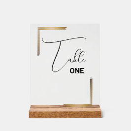 Neutrale Elegant Einfache Hochzeit Minimalistisch Acrylschild