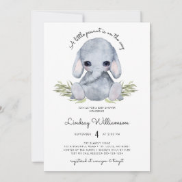 Neutrale Elephant-Babydusche Einladung