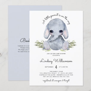 Neutrale Elephant-Babydusche Einladung