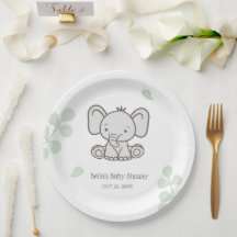 Neutrale Elephant-Babydusche