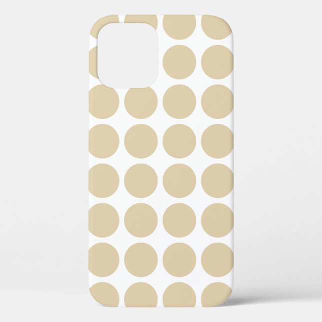 Neutrale Elfenbeinpunkte Case-Mate iPhone Hülle (Rückseite)
