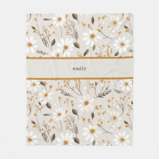 neutrale Fall-Foliage Fleecedecke