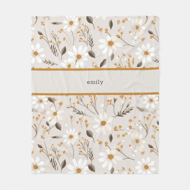 neutrale Fall-Foliage Fleecedecke (Vorderseite)