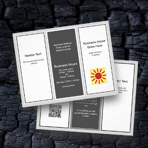 Neutrale Farben Dreifaltiger Geschäfts-Werbeflyer Flyer