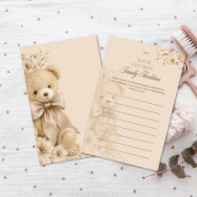 Neutrale Florale Babyparty-Familientraditionen