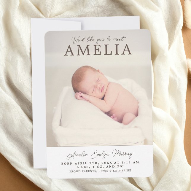 Neutrale Foto Collage Baby Ankündigung (Von Creator hochgeladen)