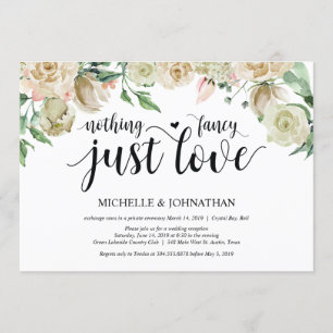Neutrale Frühlings-Hochzeitsempfang Einladungskart Einladung