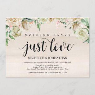 Neutrale Frühlings-Hochzeitsempfangs-Einladungskar Einladung