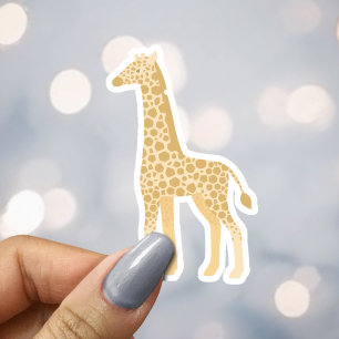 Neutrale gelbe Giraffen-Safari-Umschlag-Siegel Aufkleber