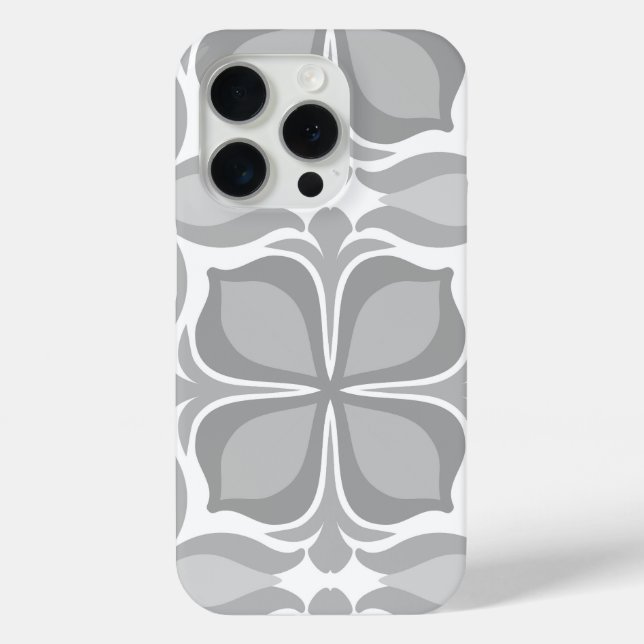Neutrale geolmetrische Fliesen Case-Mate iPhone Hülle (Rückseite)
