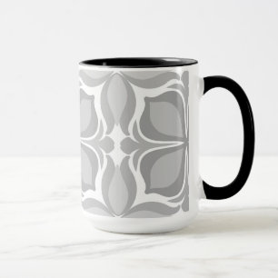 Neutrale geolmetrische Fliesen Tasse