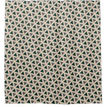Neutrale geometrische Dreiecks-Duschvorhang
