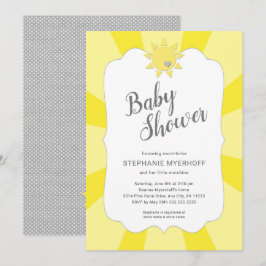 Neutrale Geschlechts-Babyparty des Sonnenscheins, Einladung