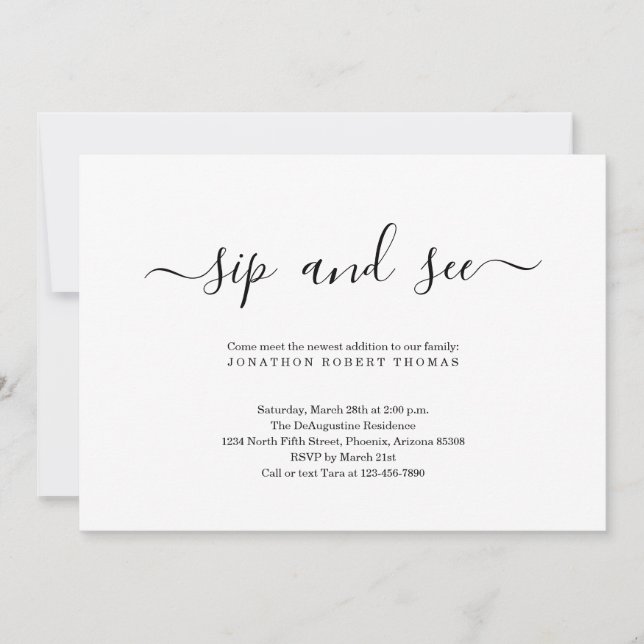 Neutrale Geschlechtskrankheit und Sehen Einladung (Vorderseite)