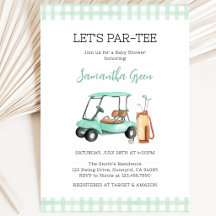 Neutrale Golf Baby Dusche