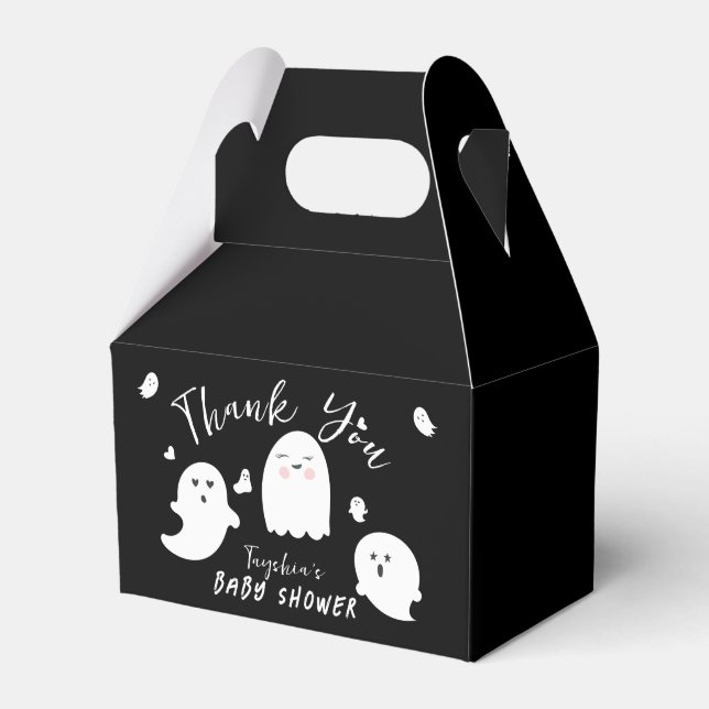 Neutrale Halloween-Geist-Babydusche Geschenkschachtel (Vorderseite)