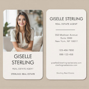 Neutrale Immobilien-Profi-Branding Visitenkarte