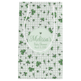 Neutrale irische Clovers Babydusche Kleine Geschenktüte