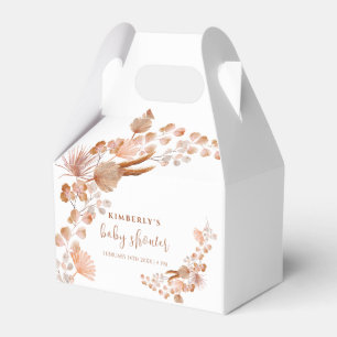 Neutrale kleine Wildblume Boho Babydusche Geschenkschachtel